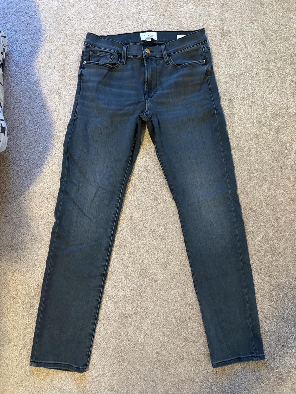 🖤 FRAME - Le Garçon Black Jeans - Size 27